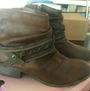 Brown ankle boots